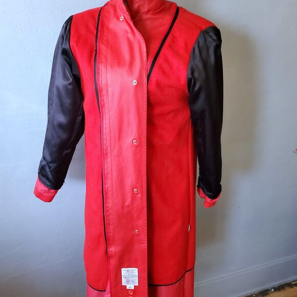 London Fog Wamsutta/ Weatherproof Raincoat/ Fuchsia Overcoat/ 1960's/ Size 6 - Picture 8 of 10